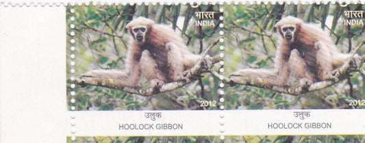 India-2012 pass of perforation shifted error stamps on fanna of North East.