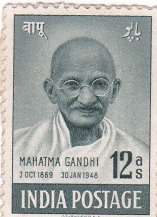 Gandhi 1948 3V Mint stamps -not hinged-1.5as, 3.5as, 12as.