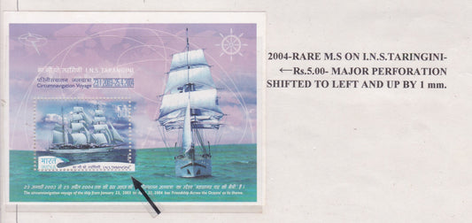 Perforation Errors -Major Shifts-Commemorative-INS Taringini.