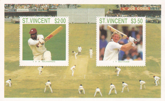 सेंट विंसेंट-प्रसिद्ध क्रिकेट टीम के सदस्य।