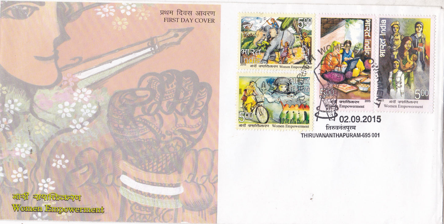 India-2015 Women Empoverment 4V FDC.