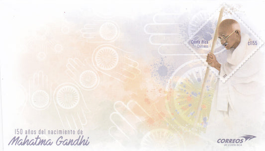 Costa Rica Gandhji 2019 stamped cover+FDC combo offer