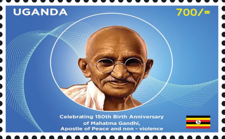 Uganda 2019 Gandhi 150th Birth Anniversary Issue 1V Stamp.