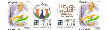 Central African 11 Countries stamps on   Gandhiji 150th Birth Anniversary with 2 Vignettes