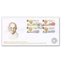 Kiribati Gandhi 4V stamps FDC
