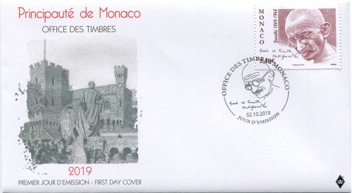 Monaco* Mahatma Gandhi FDC