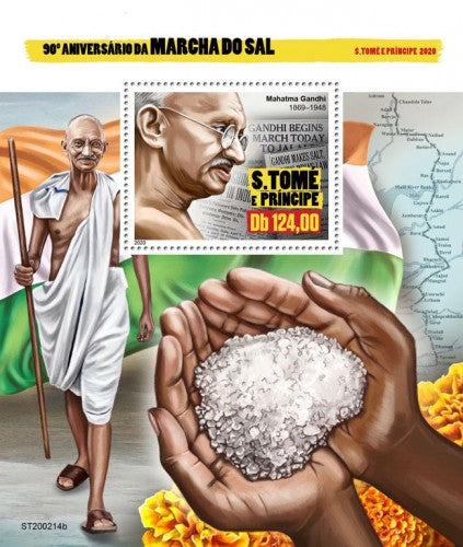 Sao Tome -Mahatma Gandhi Salt March 1V MS-2020