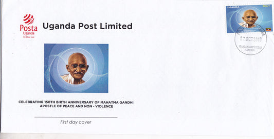 Uganda 2019 Gandhi 150th Birth Anniversary Issue FDC