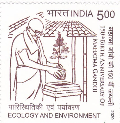India-Mahatma Gandhi set of  Single stamps.
