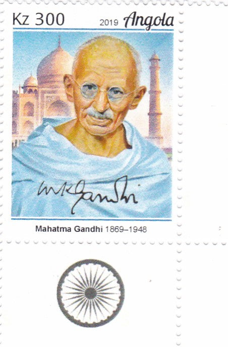 Angola-Mahatma Gandhi set of 4 stamps