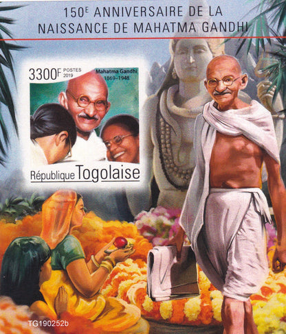 Togo-150th Anniversary of Mahatma Gandhi-pair of 2 ms