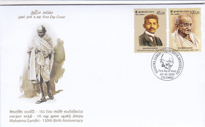 Sri Lanka-150th Birth Anniversary of Mahatma Gandhi  MS & FDC