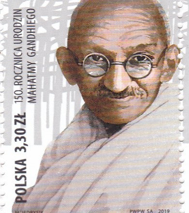 Poland-Gandhi Single Stamps-2019.