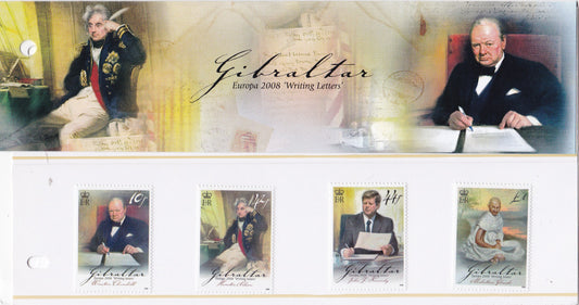Gibraltar-Mahatma Gandhi ,Winston Churchill's,John F Kennedy & Horatia Nelson- FDC
