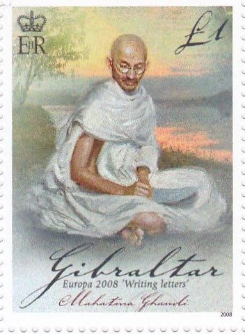 Gibraltar-Mahatma Gandhi Single Stamp