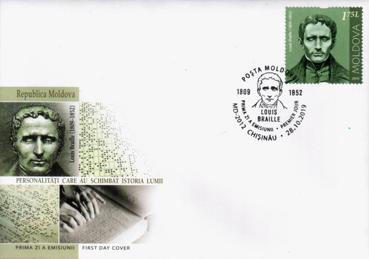 Moldova 2019 Gandhi 150th Birth Anniversary Issue With Other Famous Personalities FDC .Set