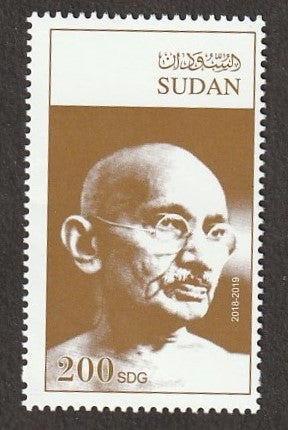 Sudan-150th anniversary of Mahatma Gandhi 3v Stamps.
