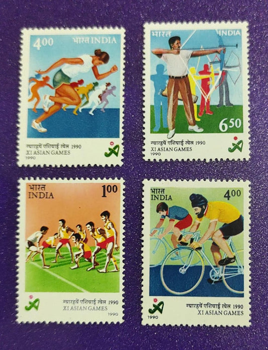 XI Asian Games set of 4 MNH stamps. Excellent set