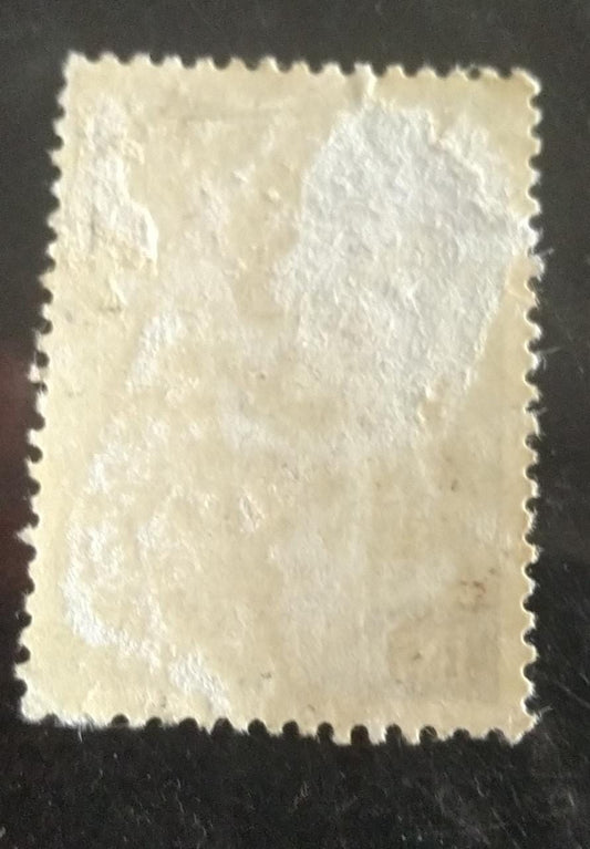 India-12as Gandhi 1948 stamp.  Gum disturbed
