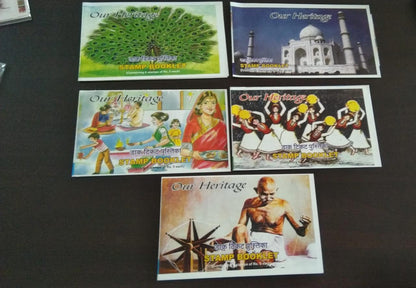 Set of 5 booklets issued by chattisgarh circle in 2005  With beautiful commemorative stamps inside