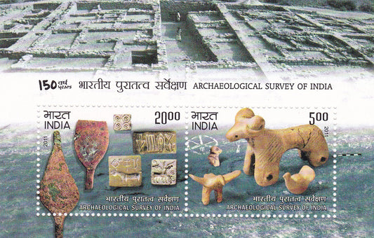 India-miniature sheet-Archaeological Survey of India