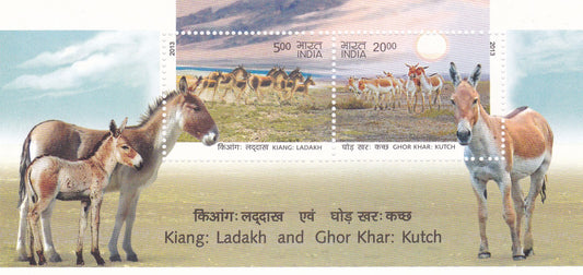 India-miniature sheet-Ladakh & Ghor khar