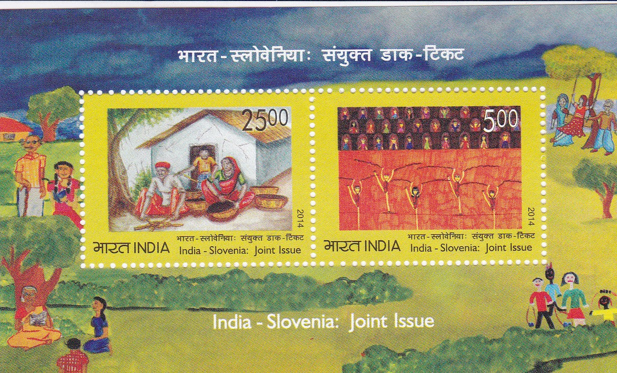 India- Miniature sheet India-Slovenia joint issue