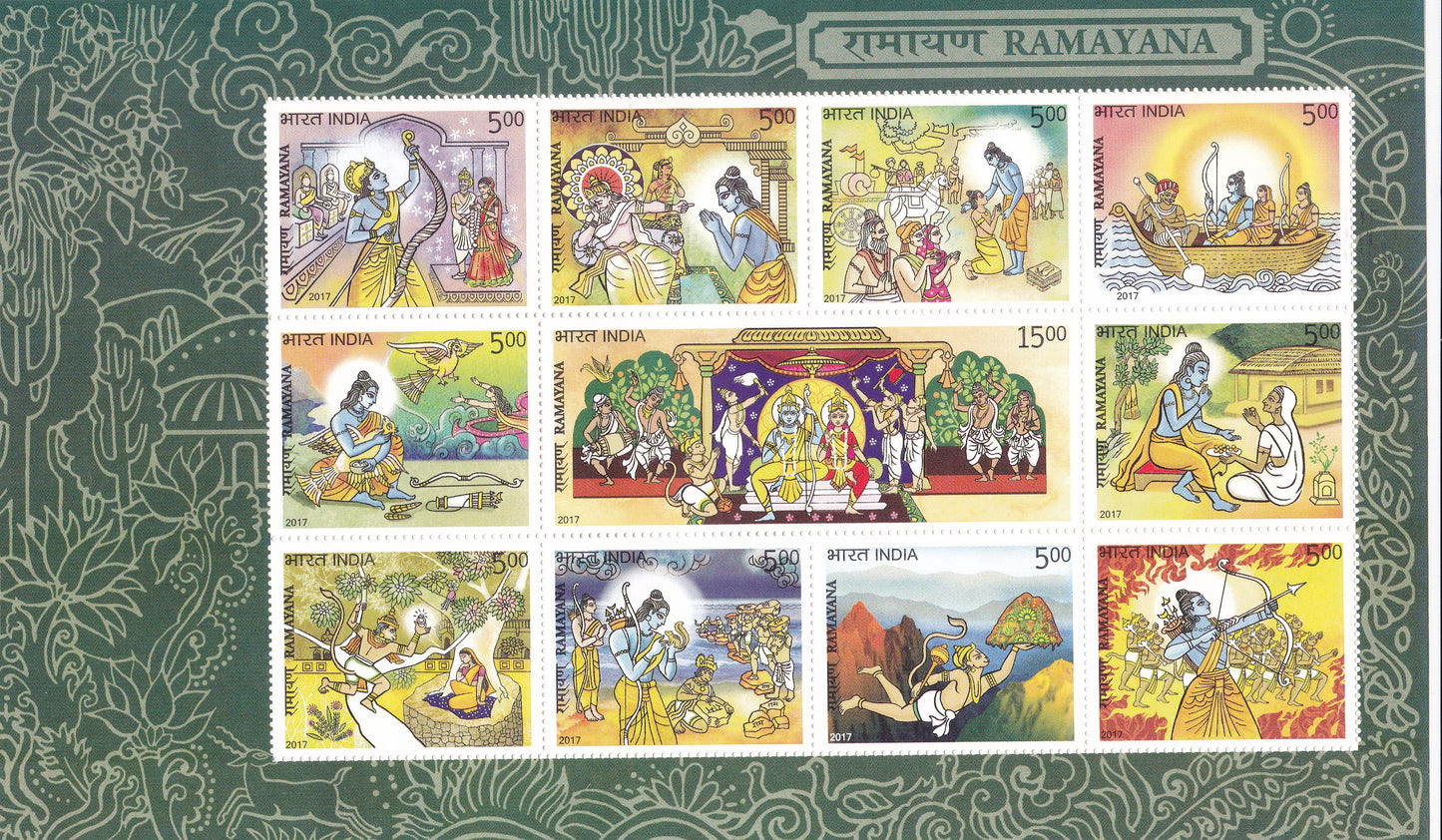 India- Miniature sheet Ramayana