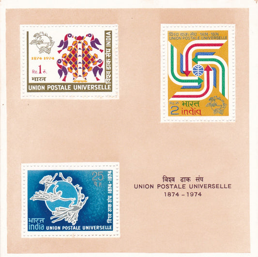 India-Miniature Sheet union Postale Universelle