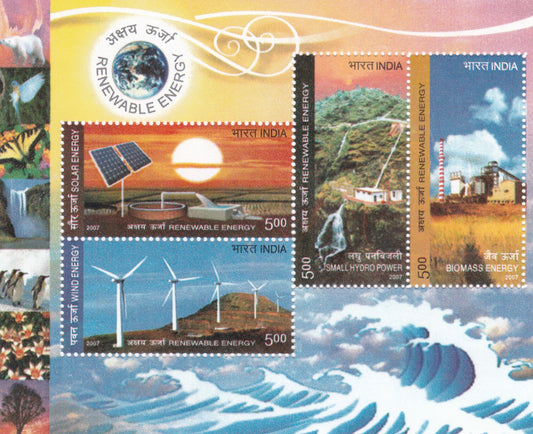 India-Miniature Sheet- Renewable Energy