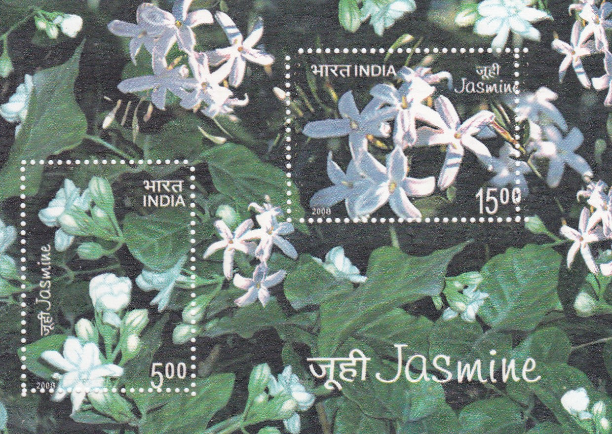 India-Miniature Sheet-Smell of Jasmine