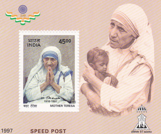 India-Miniature Sheet Mother Teresa