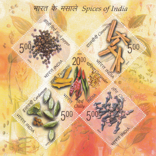 India-Miniature Sheet-Spices of India