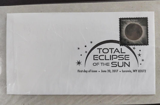 USA 2017 thermosensitive stamp showing Solar eclipse.  In po sealed pack   .