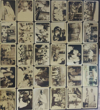 Huge lot of old 295- all different picture postcards on Gandhiji. Printed in London. All in pristine condition.