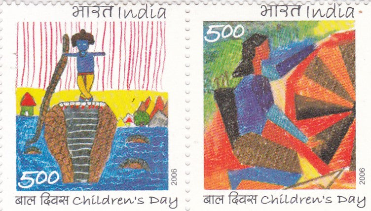 India-Se-tenants-Children's Day-2006
