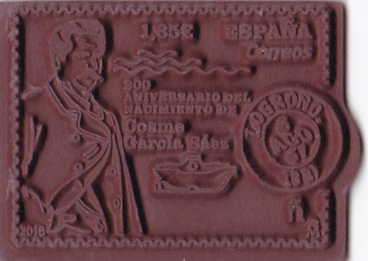 Spain Rubberised Unusual stamp -1st of its kind