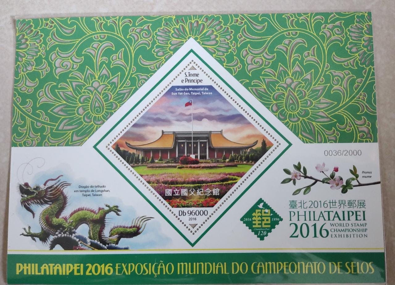 Sao tome ms with lazer cuts on stamps and ms.