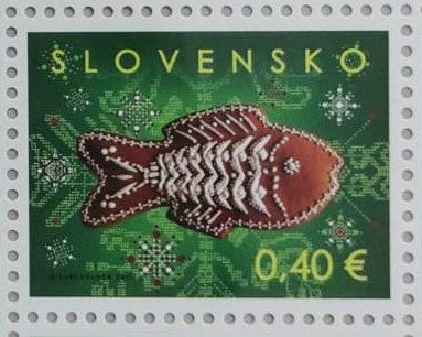 Slovakia 2011 unusual stamp with fragrance of cinnamon.