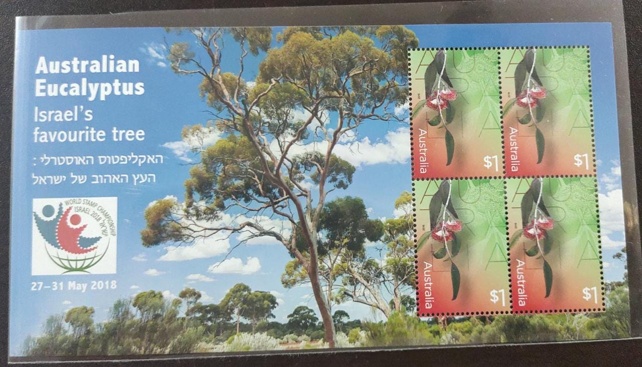 Australia 2018 4 v stamps ms with perfume of eucalyptus.
