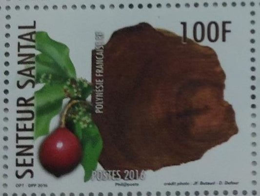 French Polynesia 2016 stamps with awesome aroma of Sandal.