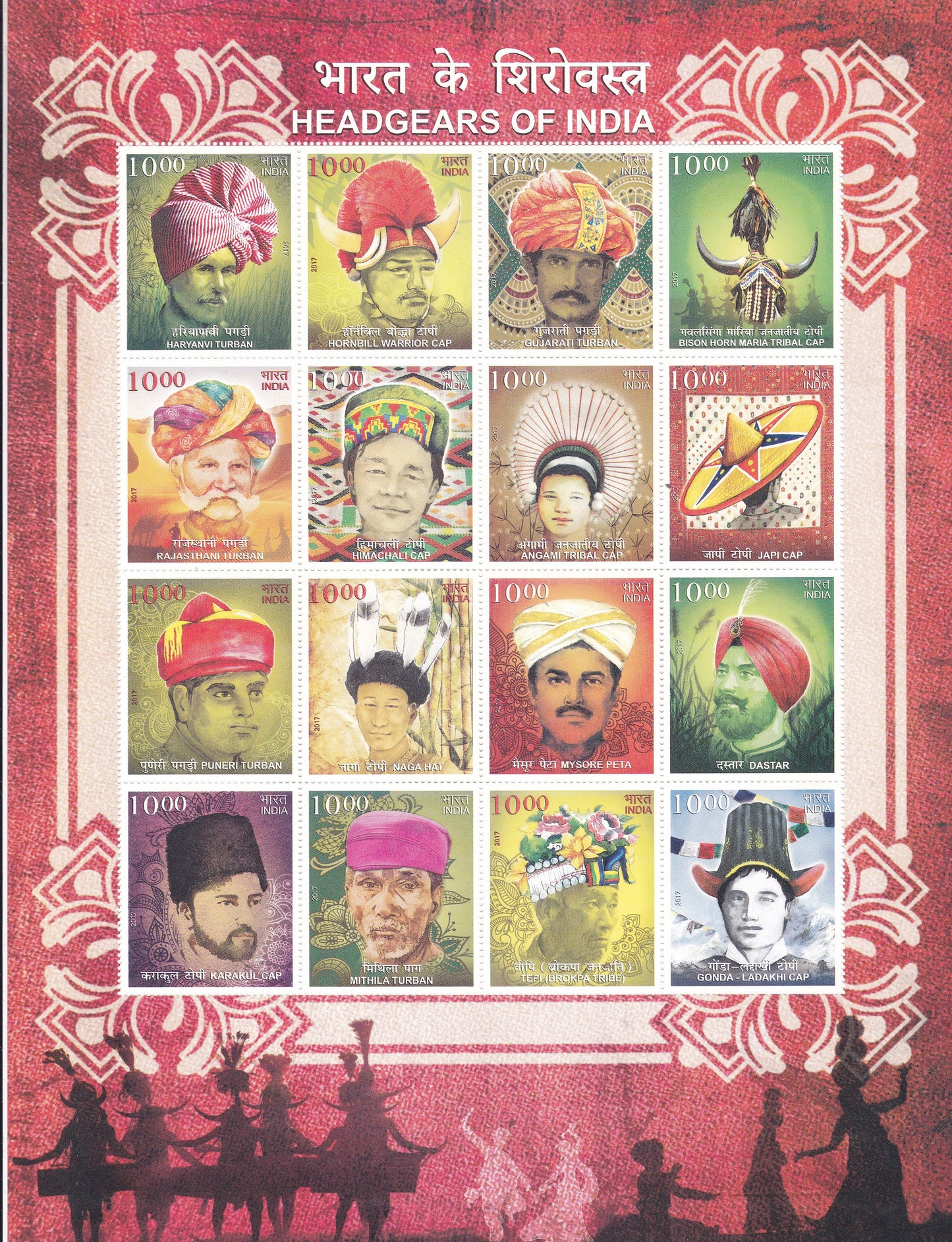 India-Sheetlets  Headgears of India