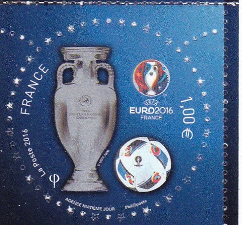 France football shaped Round Embossed  stamp-Unusual- feel like football