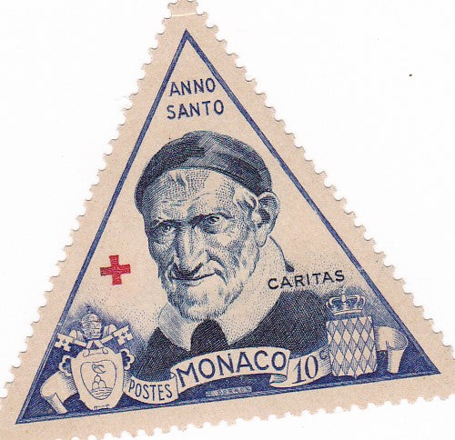 Monaco-hinged unusual stamp