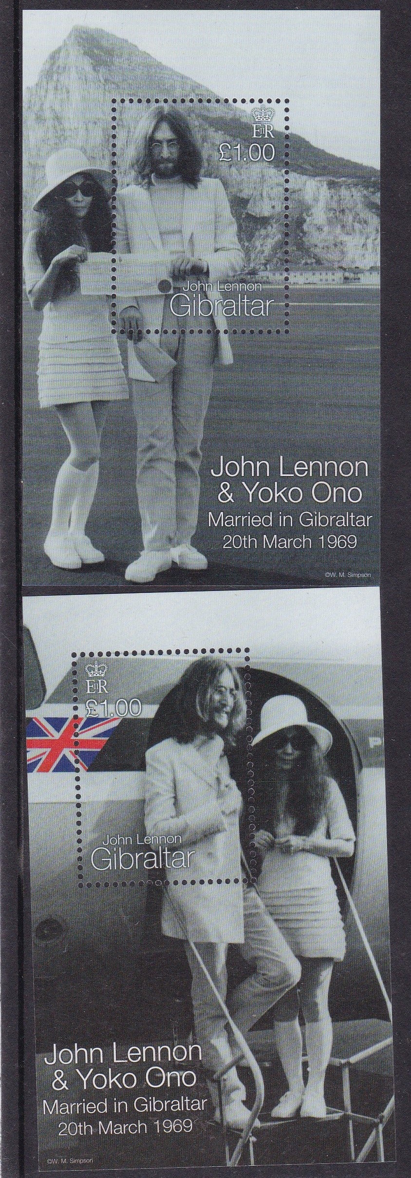 John Lennon Gibraltar married photo ms