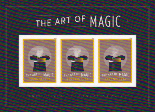 USA- The art of Magic-unusual lenticular ms-rabbit comes and goes out of the Hat