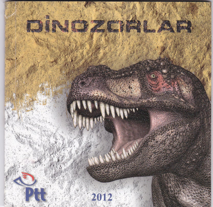Turkey-Dinosaurs Booklet-2012 with lenticular stamp
