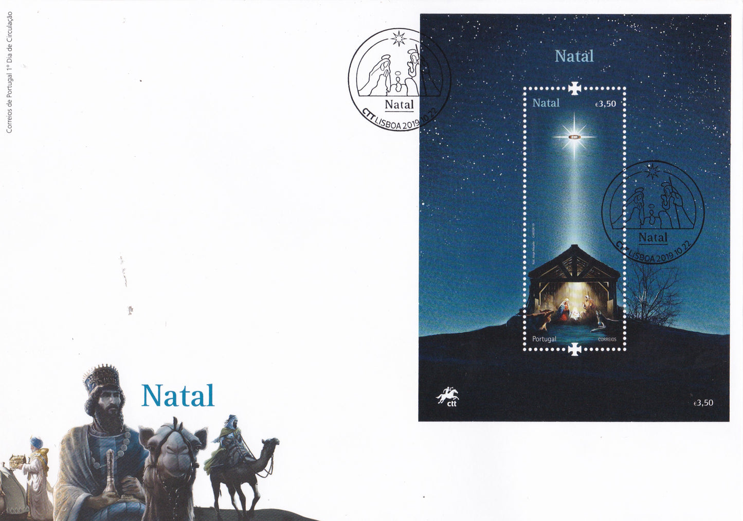 Portugal-World's First unusual stamp FDC with LED.