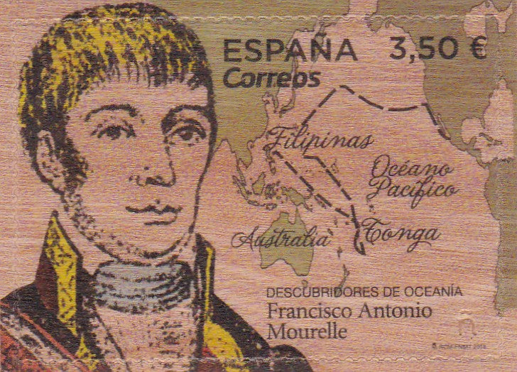 Spain-Unusual Stamp made of Wood-2019