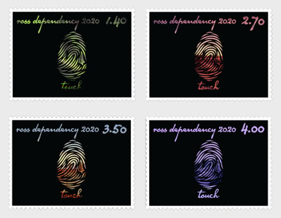 New Zealand set of 4 Unusual Stamps with thermo chromatic ink.